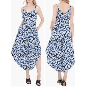 Vince Camuto Women's Watercolor Sleeveless Floral Asymmetric Jumpsuit SIZE XS